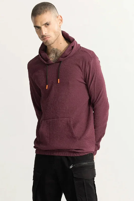 Work Hoodie -Sqishy Maroon Hoodie