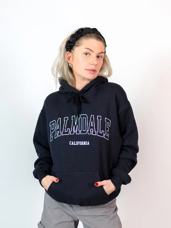 Quarter-Zip Hoodie -PALMDALE HOODIE  - SORT