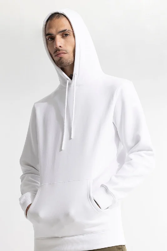 Waterproof Hoodie -Glinter White Hoodie