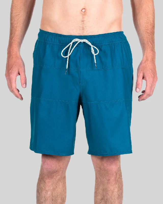 soft cotton denim shorts -Beacons Boardshort - Indigo