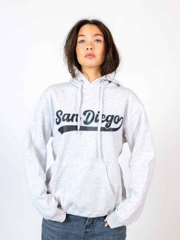 Warm Weather Hoodie -SAN DIEGO HOODIE - GRÅ