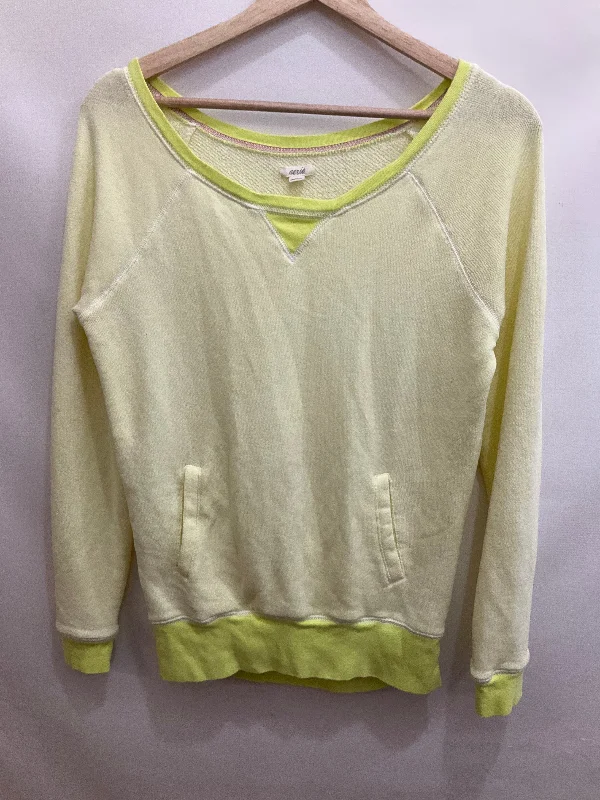 Clearance Sweatshirt -Sweatshirt Crewneck By Aerie In Yellow, Size: S