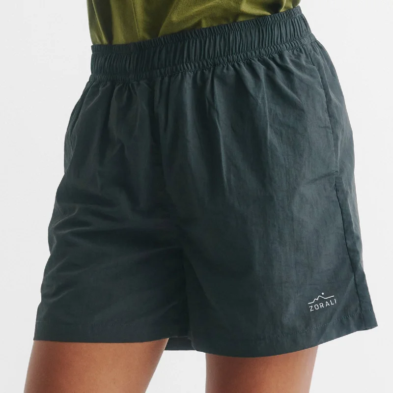 lightweight travel denim shorts -Womens Recycled Short Black