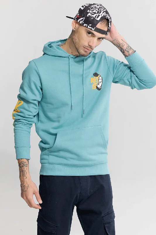 Tailored Hoodie -Artist Teal Blue Hoodie