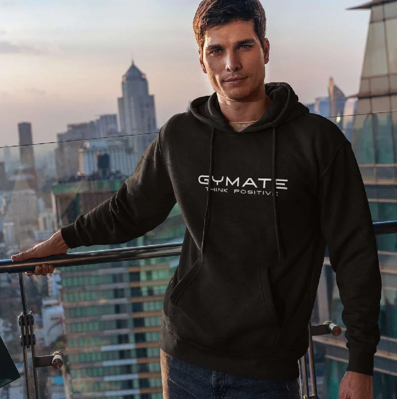 Sun Hoodie -Mens Hoodies Designer Gymate Original Think Positive [ctr/lge]