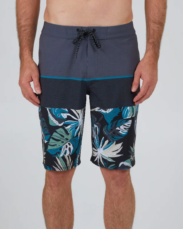 soft bamboo athletic shorts -Stacked Boardshort - Charcoal