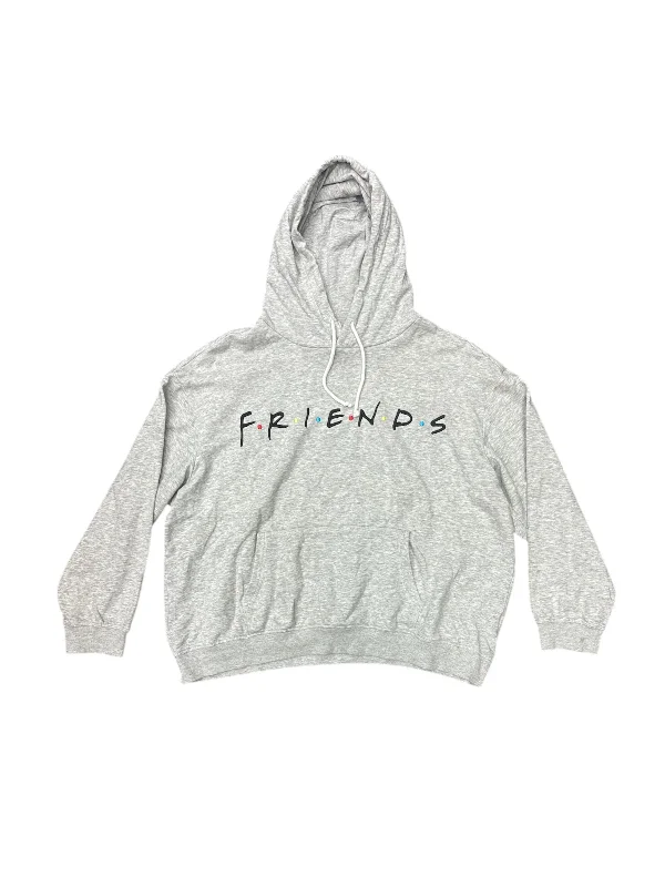 Foldable Sweatshirt -Sweatshirt Hoodie By H&m In Grey, Size: M