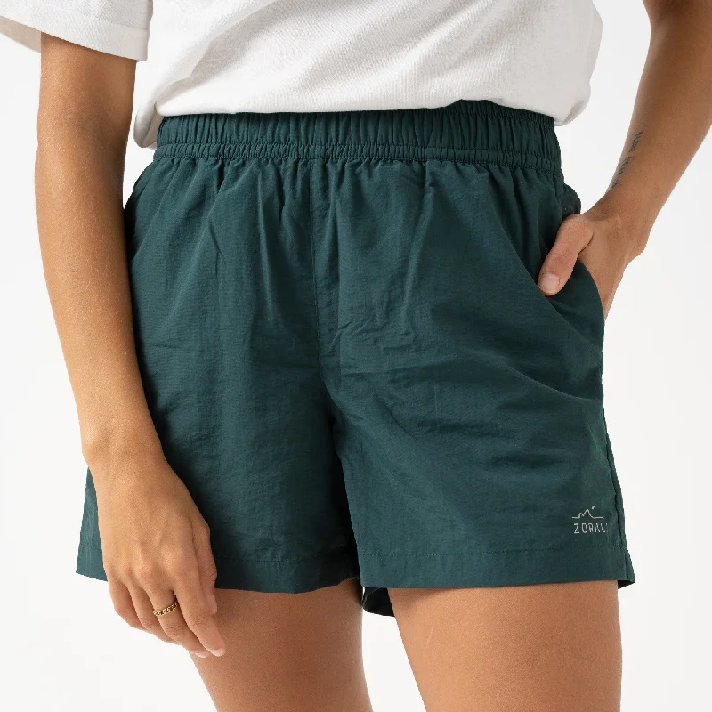 durable work denim shorts -Womens Recycled Short Forest