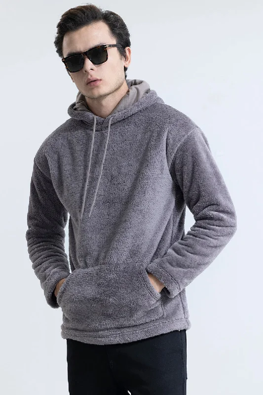 Valentine Hoodie -Fleece Grey Hoodie