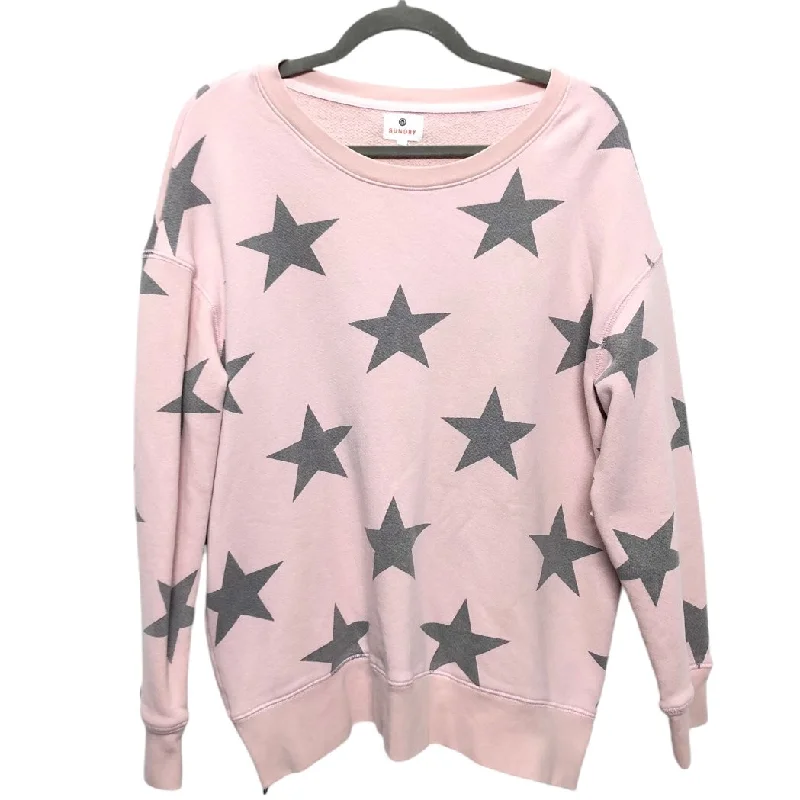 Moon Sweatshirt -Sweatshirt Crewneck By Sundry In Pink, Size: L