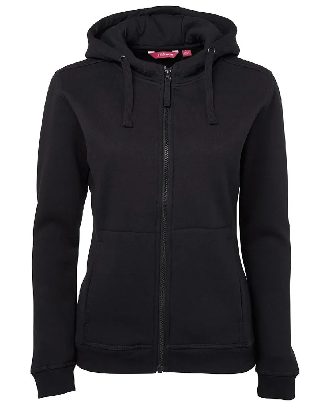 Waffle Hoodie -3HJ1 JB's Ladies Full Zip Fleecy Hoodie