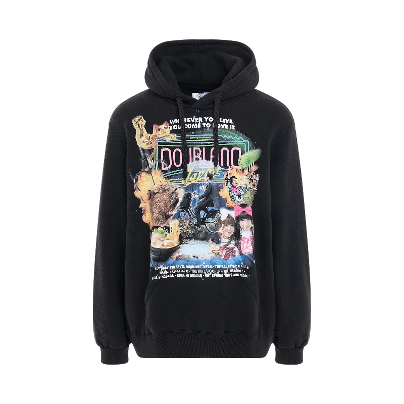 Online Hoodie -DOUBLET x PZ Today Hoodie in Black