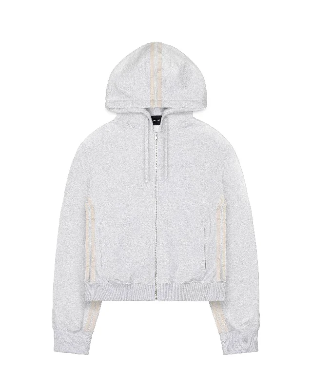 Work Sweatshirt -Grey Zip Track Hoodie