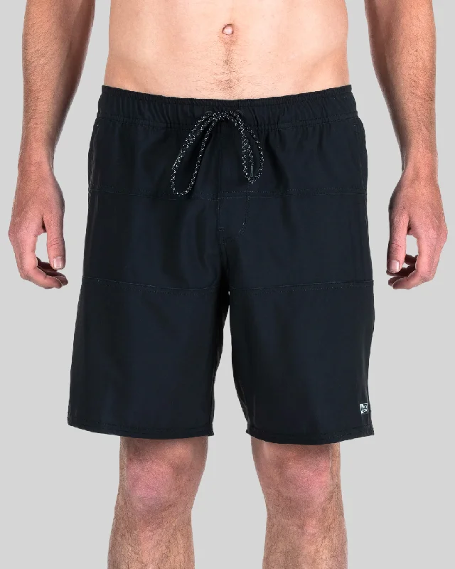 vintage high waisted running shorts -Beacons Boardshort - Black