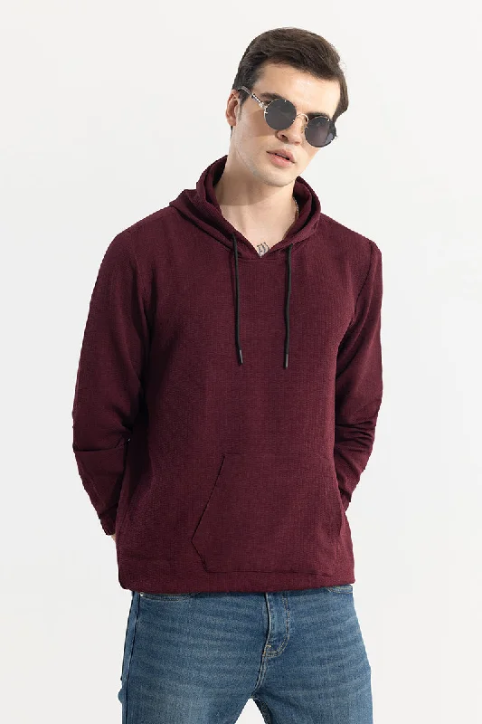 Bold Hoodie -Stasia Maroon Hoodie