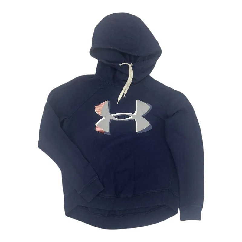 Halloween Sweatshirt -Athletic Sweatshirt Hoodie By Under Armour In Navy, Size:M