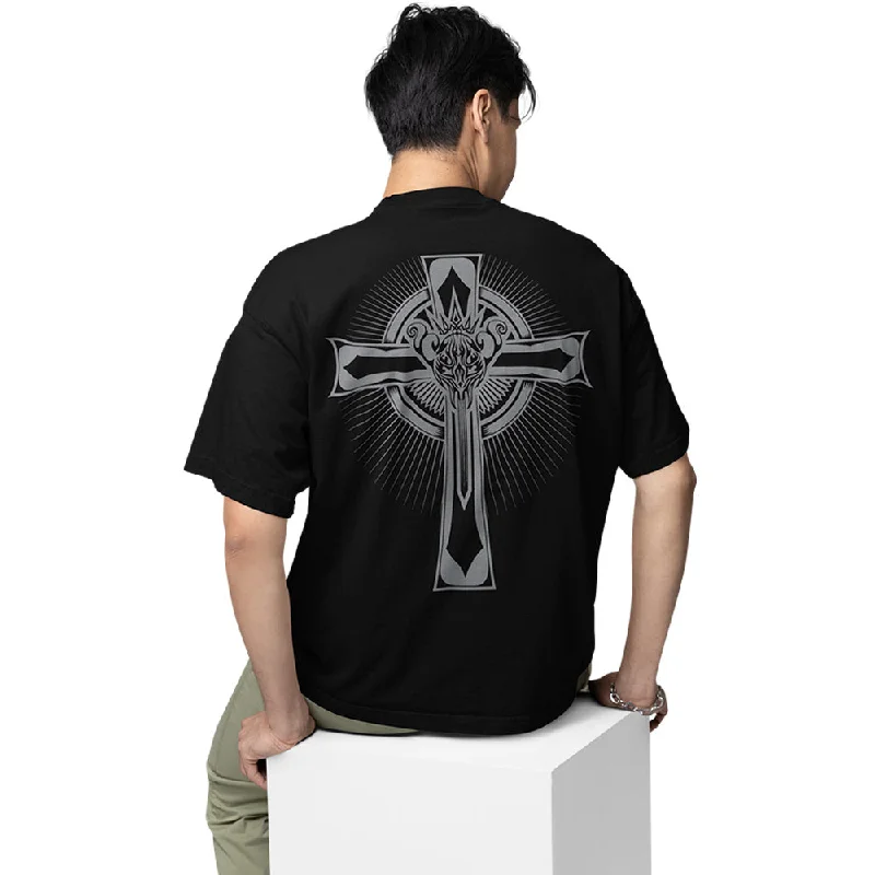 neon slogan t-shirts -Black Sabbath Oversized T shirt - Headless Cross