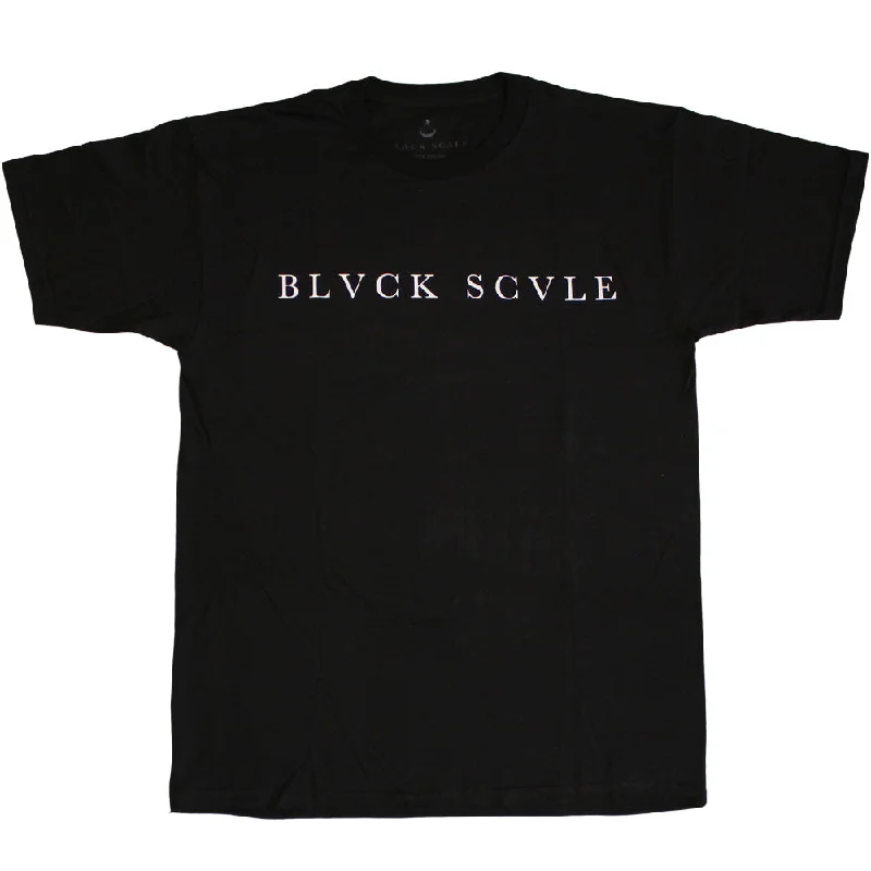 minimalist art t-shirts -Black Scale Traditional Logo T-shirt Black