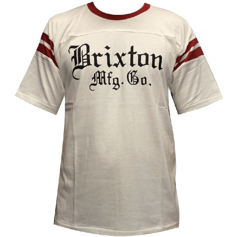 bright neon t-shirts -Brixton Vincent T-Shirt White