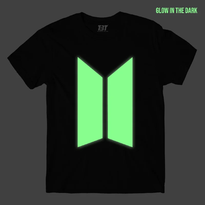 minimalist t-shirts white -BTS T shirt - Glow In The Dark