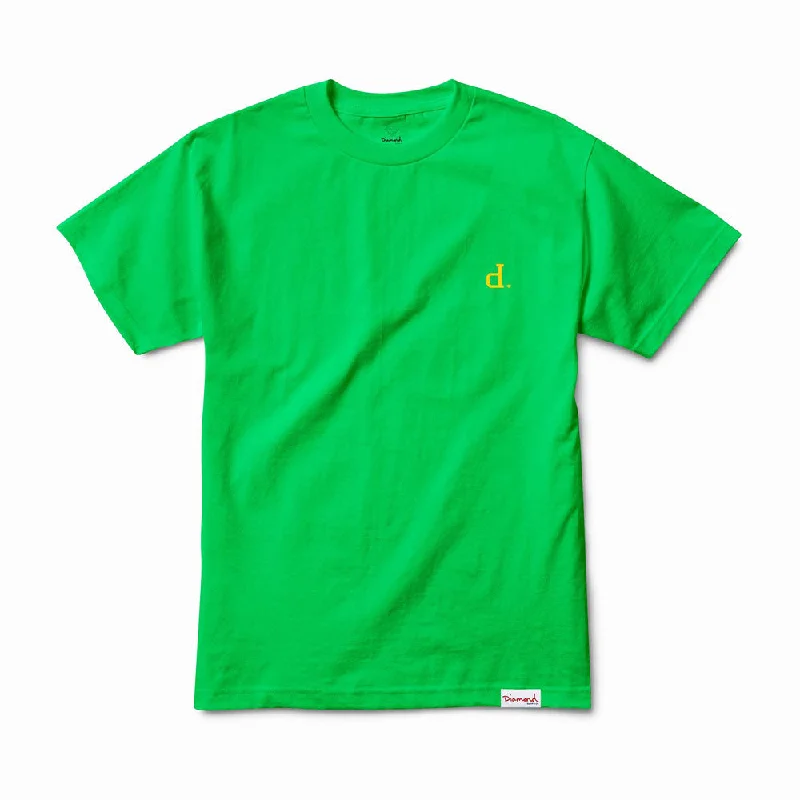 vintage logo t-shirts -Diamond Supply Co Mini Un Polo T-shirt Kelly Green