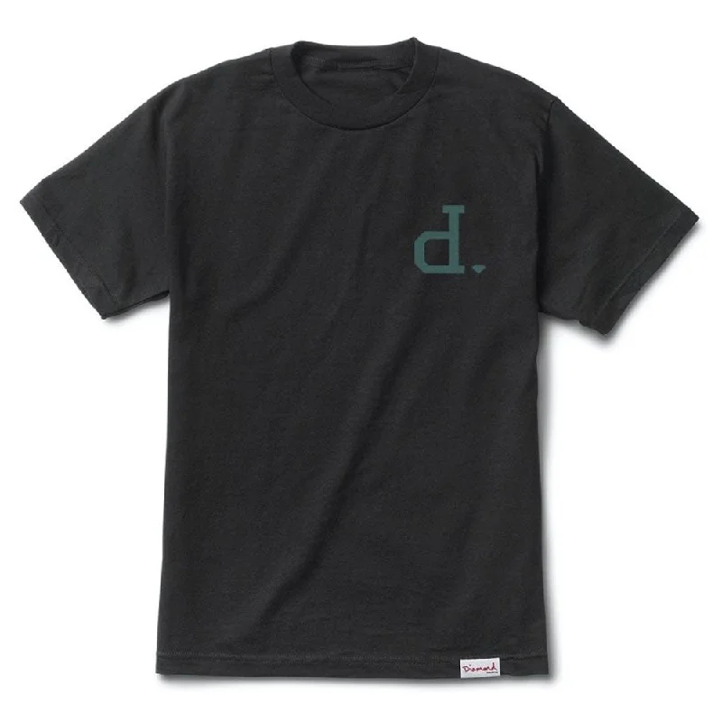 music t-shirts for festivals -Diamond Supply Co Un Polo T-shirt Black Blue