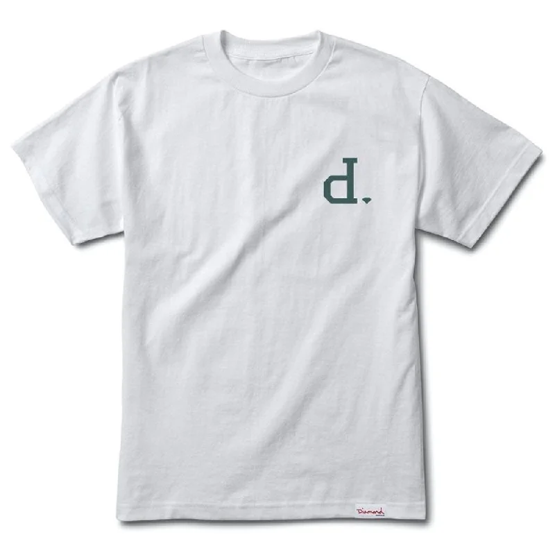 casual t-shirts for everyday -Diamond Supply Co Un Polo T-shirt White Blue