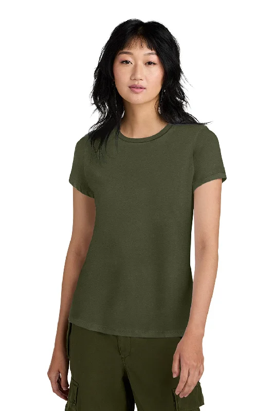 pastel stripe t-shirts -District Womens Perfect Weight Short Sleeve Crewneck T-Shirt - Military Green