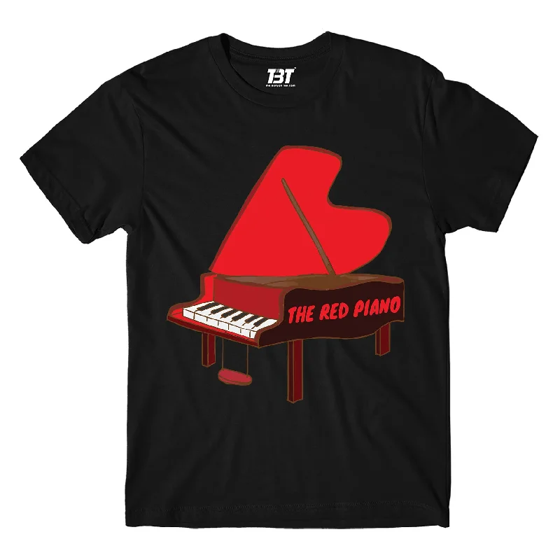 custom style t-shirts -Elton John T shirt - The Red Piano