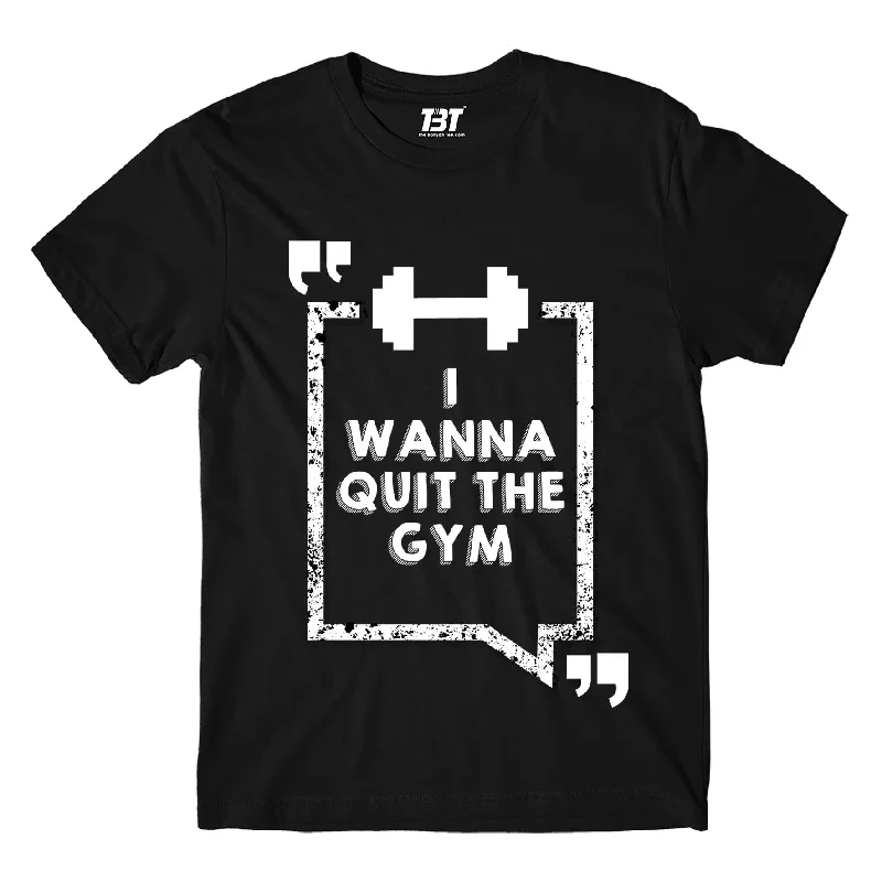 festival t-shirts bohemian -Friends T shirt - I Wanna Quit The Gym