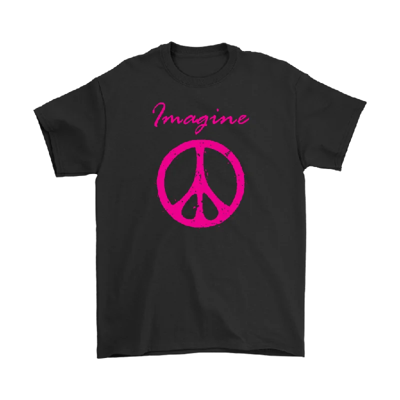 tie-dye abstract t-shirts -IMAGINE PEACE Men's T-Shirt, Peace Sign