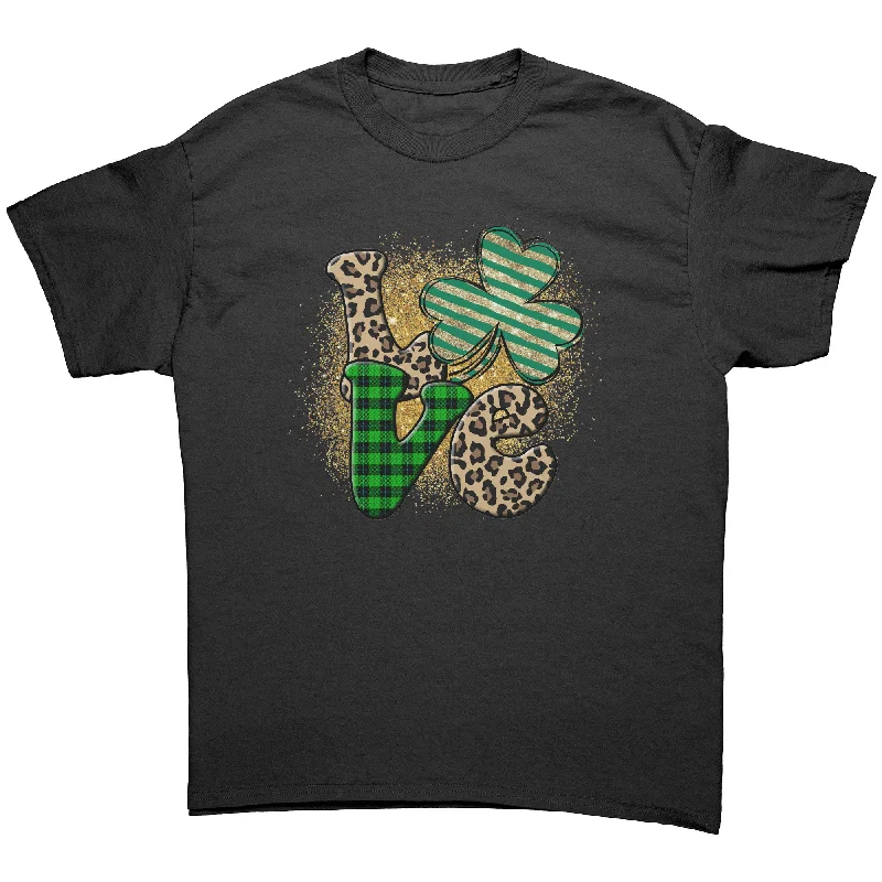 surf pattern t-shirts -Irish LOVE St. Patrick's Day Unisex T-Shirt