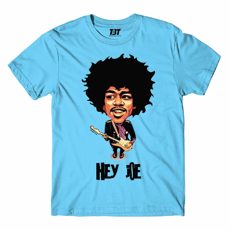 funny geometric t-shirts -Jimi Hendrix T shirt - Hey Joe