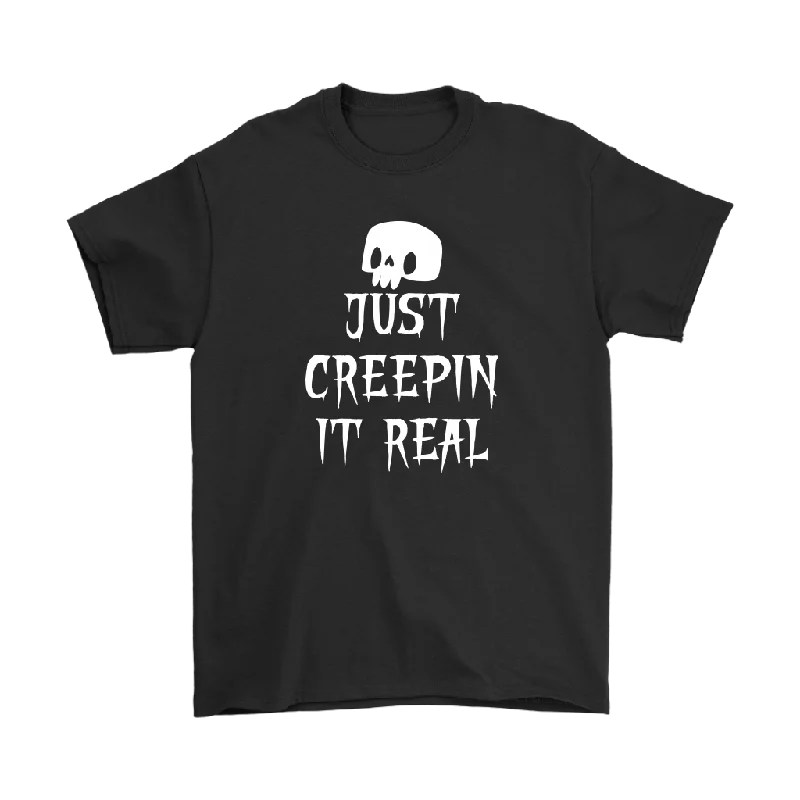 oversized t-shirts for women -JUST CREEPIN' IT REAL Spooky HALLOWEEN Unisex T-Shirt