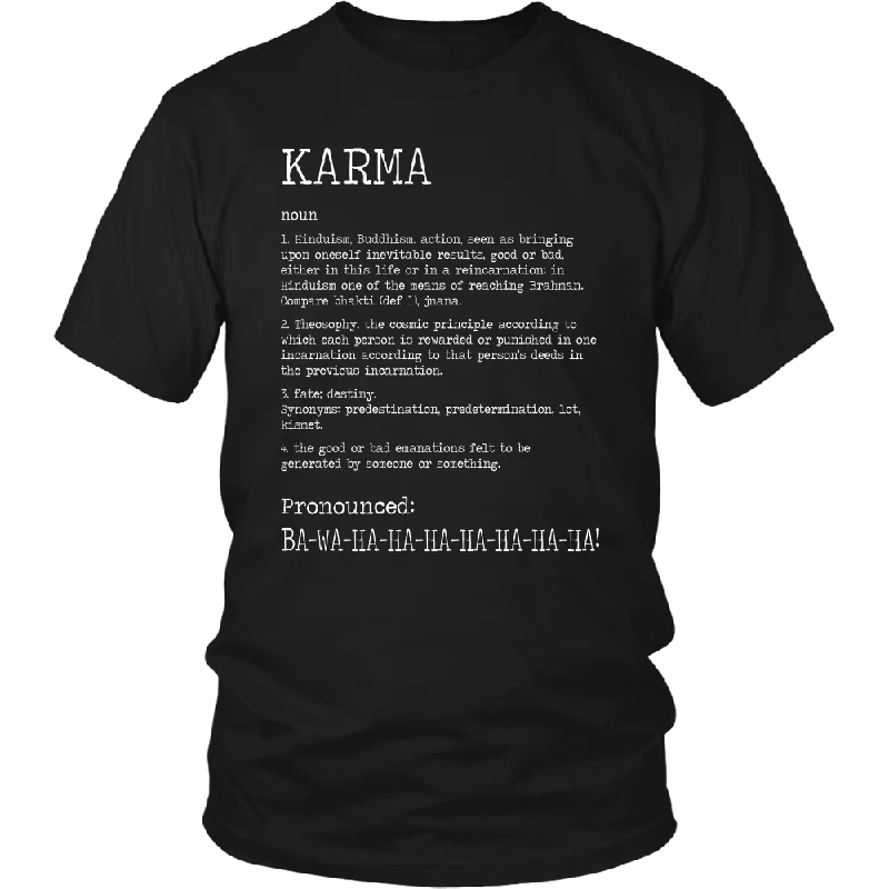 trendy t-shirts for teens -KARMA Definition, Unisex T-Shirt