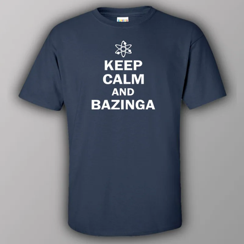 sci-fi art t-shirts -Keep calm and Bazinga - T-shirt