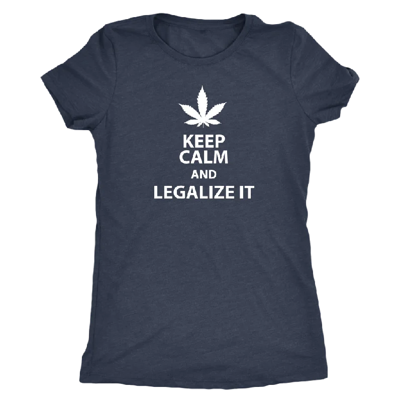 family reunion t-shirts custom -Keep Calm and Legalize It Women's Triblend T-Shirt