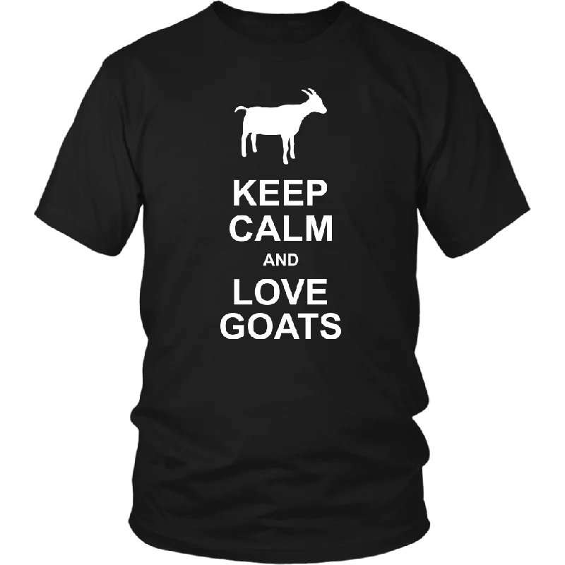 foodie t-shirts with puns -KEEP CALM and LOVE GOATS Unisex T-Shirt