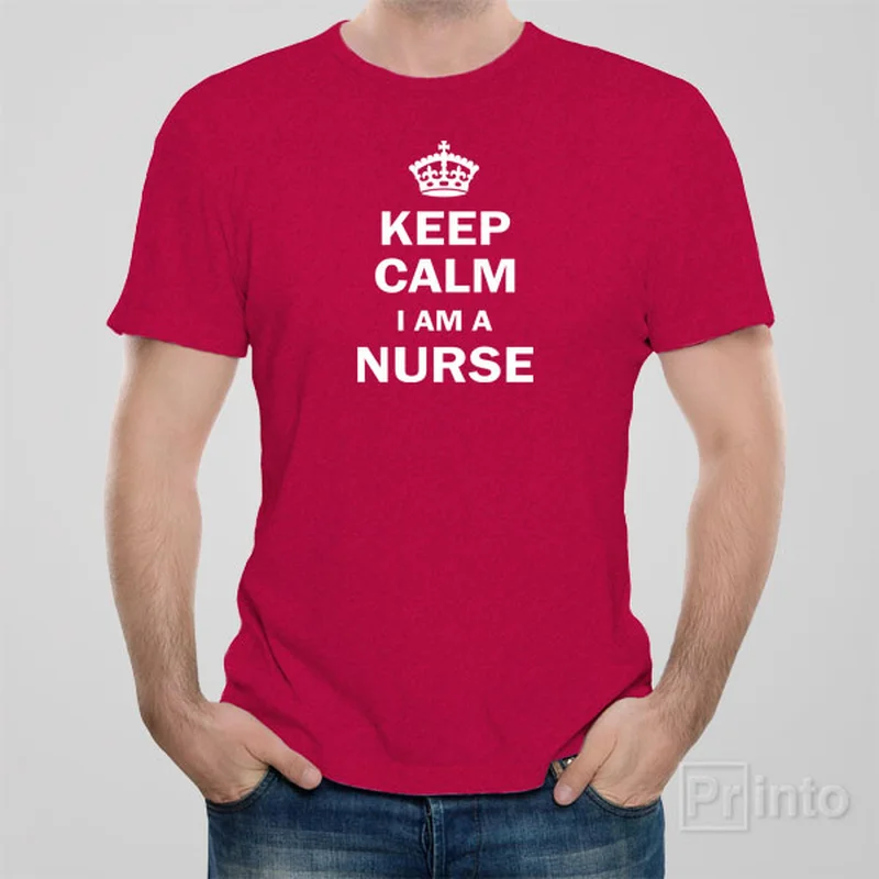 cool stripe t-shirts -Keep calm. I am a nurse - T-shirt