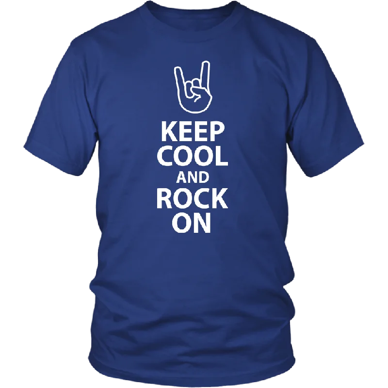 retro art t-shirts -KEEP COOL and ROCK ON Unisex T-Shirt