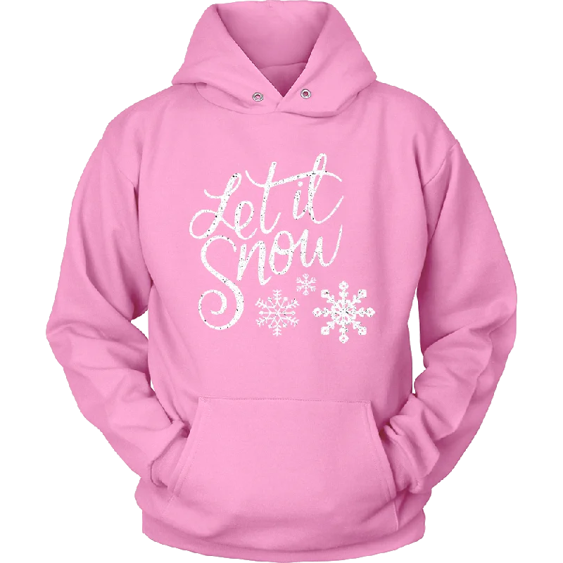 rainbow geometric t-shirts -LET IT SNOW Unisex HOODIE