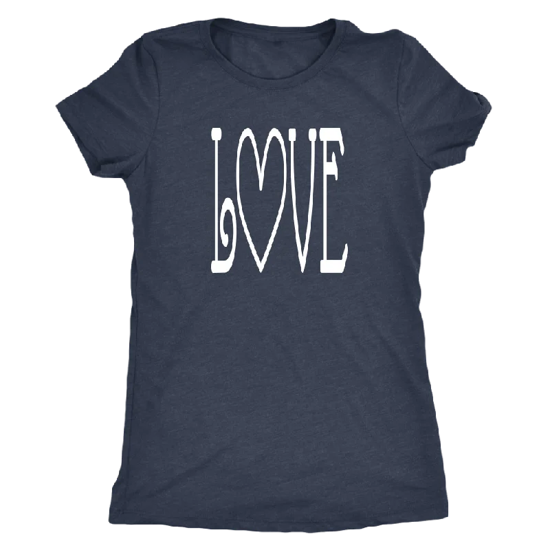 bright stripe t-shirts -LOVE Women's Triblend T-Shirt