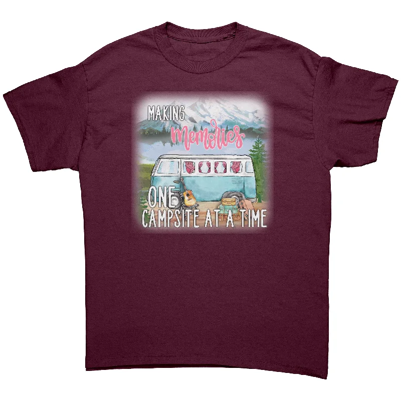 cotton t-shirts for summer -Making Memories One Campsite at a Time Unisex T-Shirt