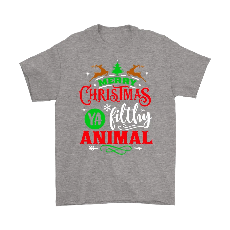 cheap t-shirts under $10 -MERRY CHRISTMAS Ya Filthy Animal Unisex T-shirt, Home Alone