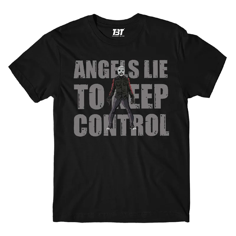 tropical art t-shirts -Slipknot T shirt - Angels Lie To Keep Control