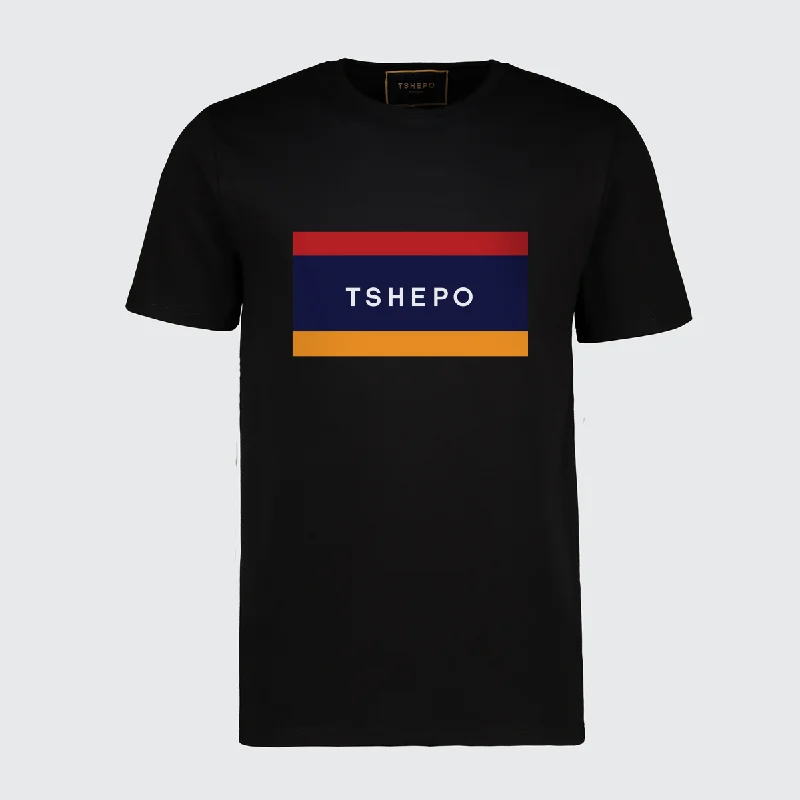 animal abstract t-shirts -TSHEPO FLAGSHIP T-SHIRT, BLACK