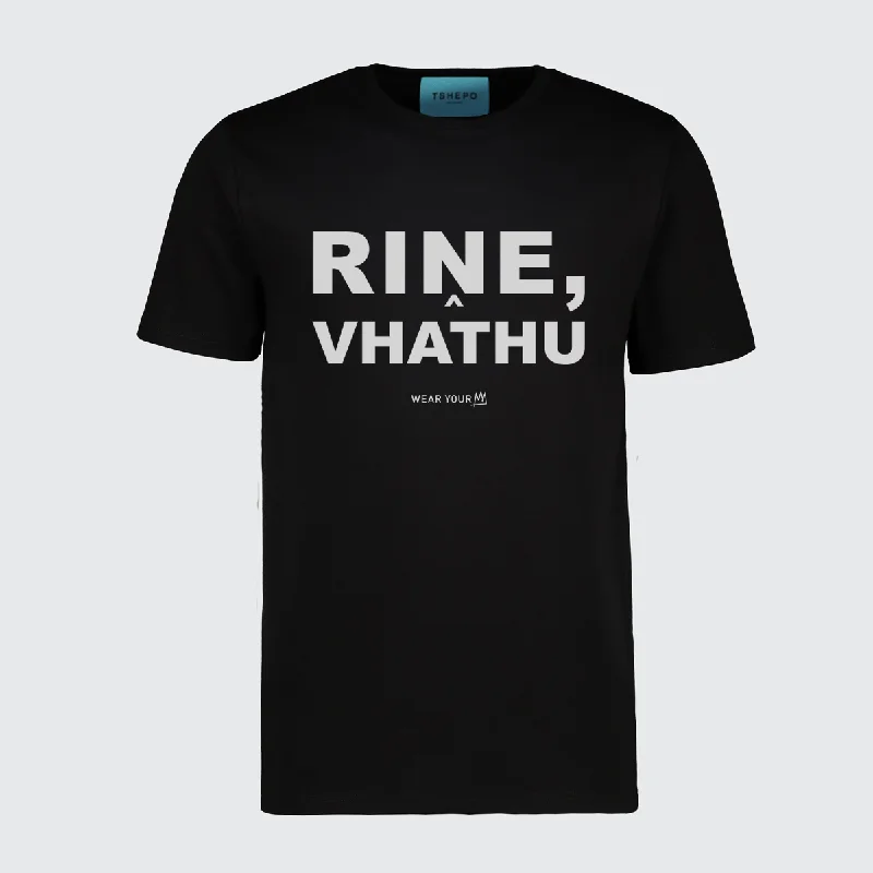 sci-fi style t-shirts -TSHEPO, RINE, VHATHU T-SHIRT, BLACK