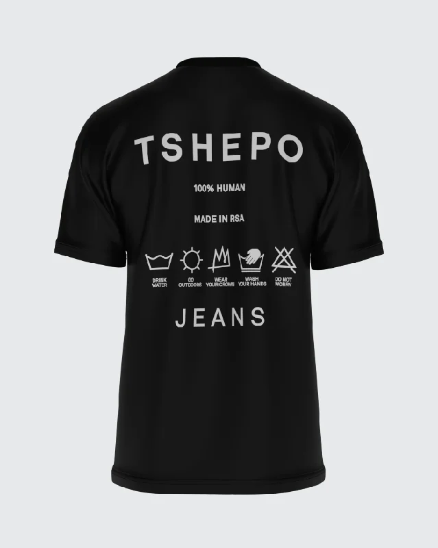 animal lover t-shirts -TSHEPO SELF-CARE T-SHIRT, BLACK