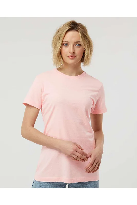 surf vibe t-shirts -Tultex Womens Fine Jersey Classic Fit Short Sleeve Crewneck T-Shirt - Pink