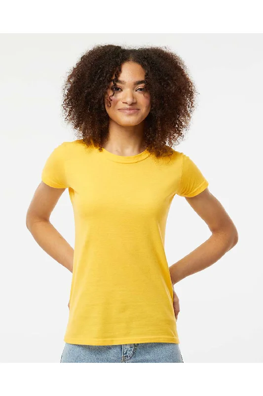 geek abstract t-shirts -Tultex Womens Fine Jersey Slim Fit Short Sleeve Crewneck T-Shirt - Sunshine Yellow